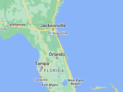 Map showing location of Ormond Beach (29.28581, -81.05589)