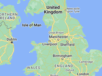 Map showing location of Ormskirk (53.56685, -2.88178)