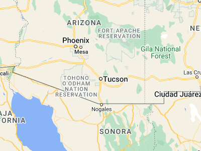 Map showing location of Oro Valley (32.39091, -110.96649)