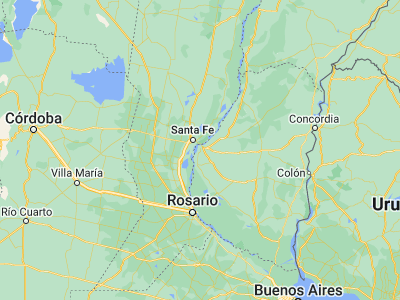 Map showing location of Oro Verde (-31.82508, -60.51749)