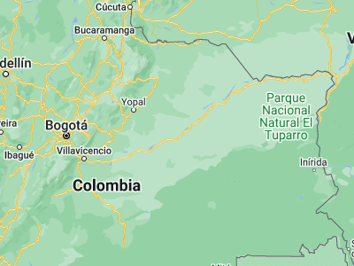 Map showing location of Orocué (4.79118, -71.33542)