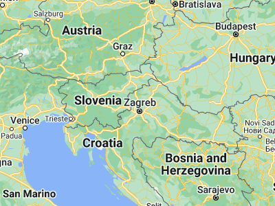 Map showing location of Oroslavje (46.00278, 15.91139)
