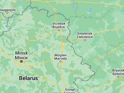 Map showing location of Orsha (54.5081, 30.4172)