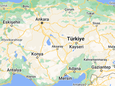 Map showing location of Ortaköy (38.73728, 34.03866)
