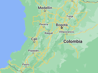 Map showing location of Ortega (3.9361, -75.22169)
