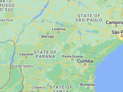 Map showing location of Ortigueira (-24.20833, -50.94944)