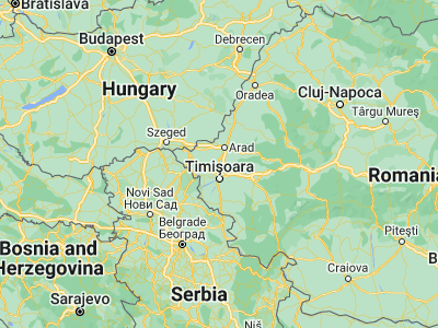 Map showing location of Orţişoara (45.96361, 21.19833)