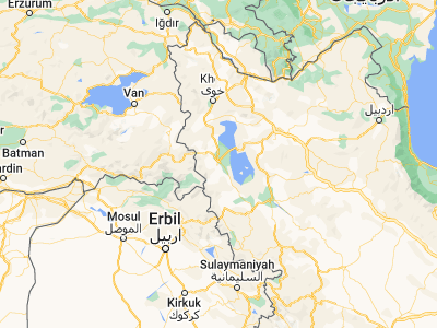 Map showing location of Orūmīyeh (37.55274, 45.07605)