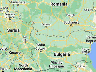 Map showing location of Oryakhovo (43.73333, 23.96667)