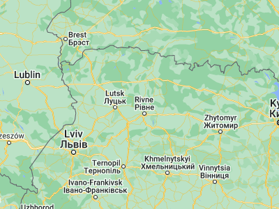 Map showing location of Orzhiv (50.8, 26.12)