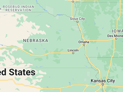 Map showing location of Osceola (41.17974, -97.54755)