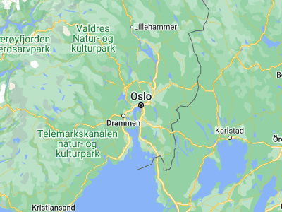 Map showing location of Oslo (59.91273, 10.74609)