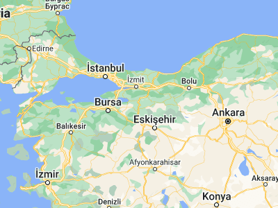Map showing location of Osmaneli (40.35722, 30.01417)