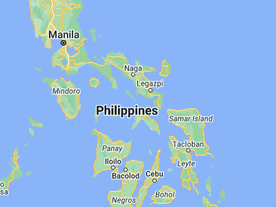 Map showing location of Osmeña (12.7315, 123.3318)