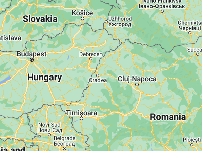 Map showing location of Oşorheiu (47.03333, 22.05)