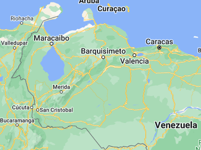 Map showing location of Ospino (9.29672, -69.45546)