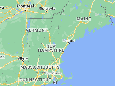 Map showing location of Ossipee (43.68536, -71.11673)