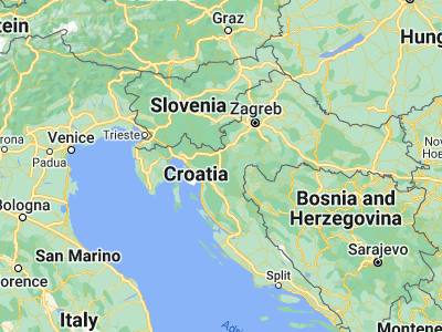 Map showing location of Oštarije (45.22472, 15.27333)