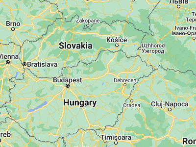 Map showing location of Ostoros (47.86667, 20.43333)