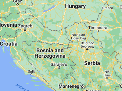 Map showing location of Oštra Luka (44.99724, 18.58464)