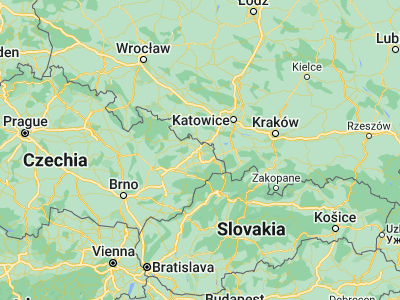 Map showing location of Ostrava (49.83465, 18.28204)
