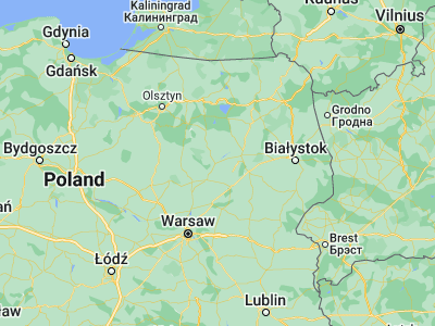 Map showing location of Ostrołęka (53.08621, 21.57566)