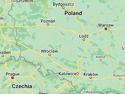 Map showing location of Ostrzeszów (51.4264, 17.93355)