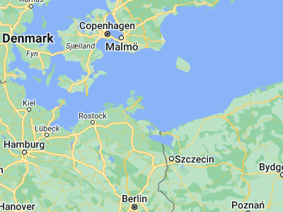 Map showing location of Ostseebad Binz (54.39995, 13.61052)
