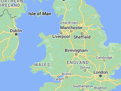 Map showing location of Oswestry (52.86195, -3.05497)