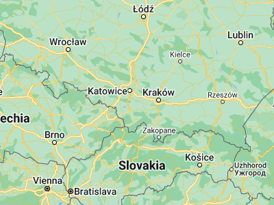 Map showing location of Oświęcim (50.03437, 19.21037)