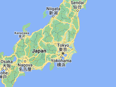 Map showing location of Ōta (36.3, 139.36667)