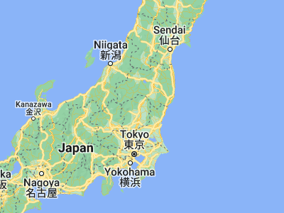 Map showing location of Ōtawara (36.86667, 140.03333)