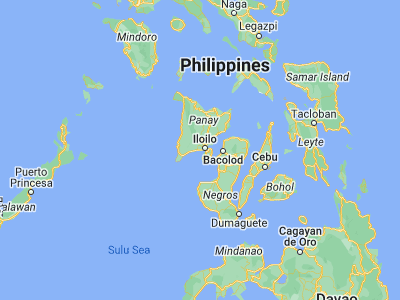 Map showing location of Oton (10.69306, 122.47361)