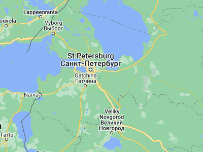 Map showing location of Otradnoye (59.7775, 30.81806)
