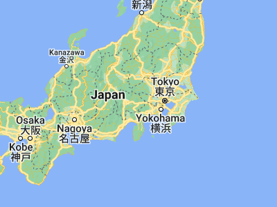 Map showing location of Ōtsuki (35.6, 138.93333)