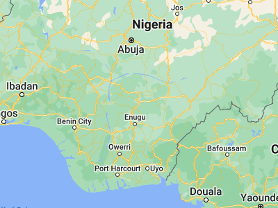 Map showing location of Otukpa (7.08921, 7.64989)