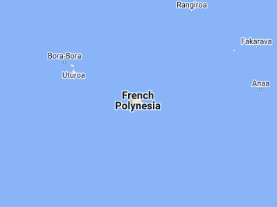 Map showing location of Otutara (-17.76667, -149.41667)