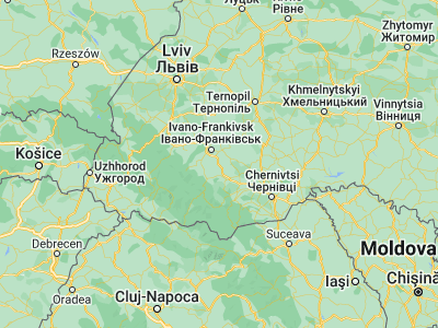 Map showing location of Otyniya (48.73767, 24.86111)