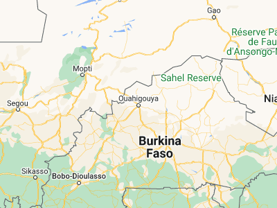 Map showing location of Ouahigouya (13.58278, -2.42158)