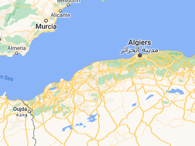 Map showing location of Oued Sly (36.10124, 1.19949)