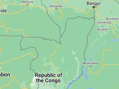 Map showing location of Ouésso (1.61361, 16.05167)