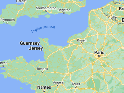 Map showing location of Ouistreham (49.27566, -0.2591)