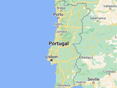 Map showing location of Ourém (39.64168, -8.5919)