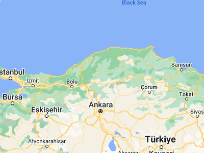 Map showing location of Ovacık (41.07661, 32.91994)