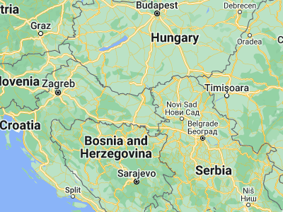 Map showing location of Ovčara (45.50667, 18.5675)