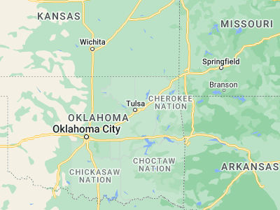 Map showing location of Owasso (36.26954, -95.85471)