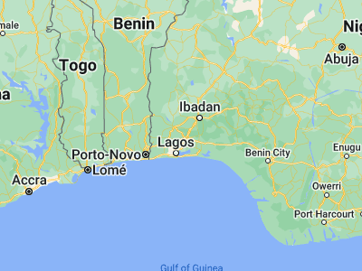 Map showing location of Owode (6.94864, 3.50511)