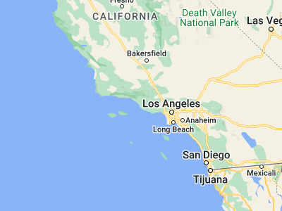 Map showing location of Oxnard (34.1975, -119.17705)