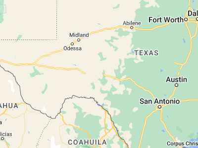 Map showing location of Ozona (30.71017, -101.20067)