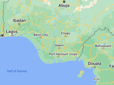 Map showing location of Ozubulu (5.95666, 6.84904)